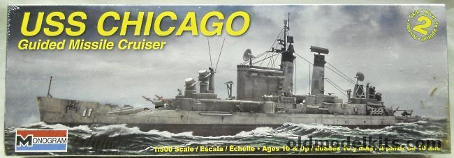 Monogram 1/506 USS Chicago CG11 Guided Missile Cruiser - Boston Class Modified, 85-3012 plastic model kit